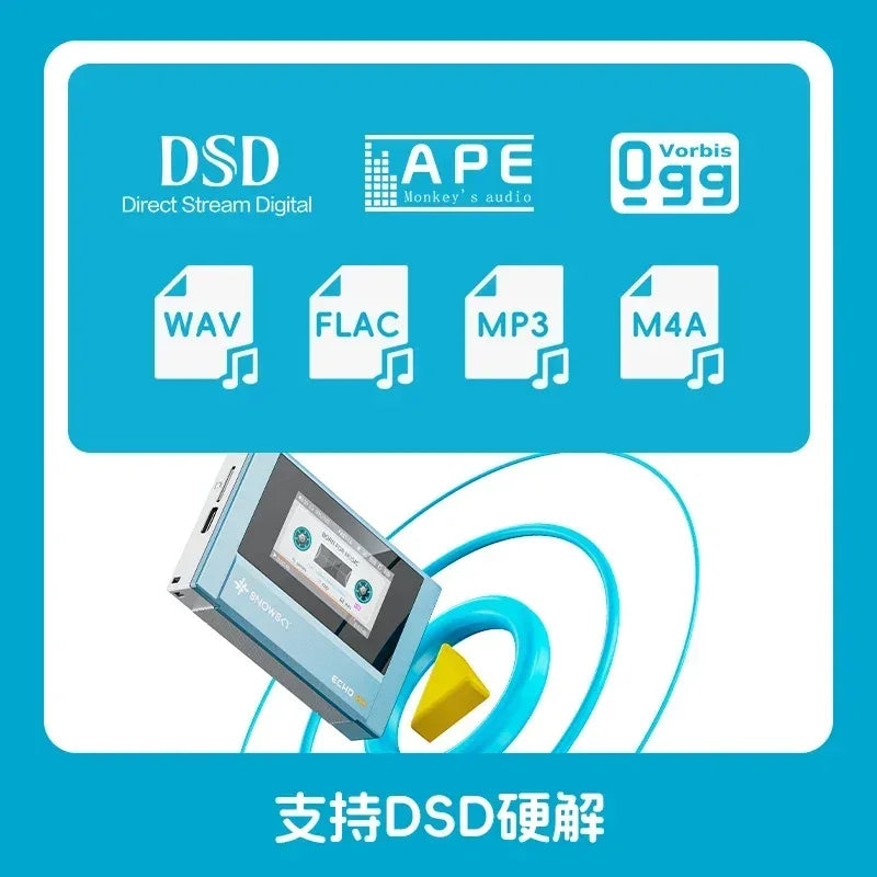 NEW Fiio Snowsky Echo Min Mp3 Walkman Pure Music Wireless Bluetooth Mp3 Lightweight Multi Format Playback Music noise reduction