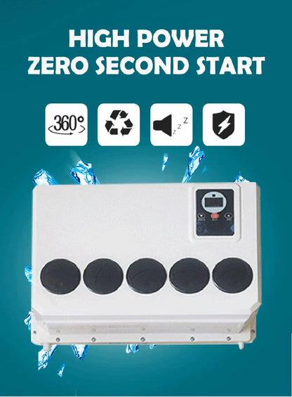 Treeligo Cooling Electric Car Split Air Conditioner 12V Parking Air Conditioning 24V For RV Truck Tractor Camper Van Motorhome