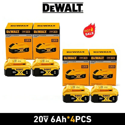 Original Dewalt 20V Battery, dewalt 2AH 3 5AH/6AH Rechargeable Lithium-Ion Battery, Dewalt DCB206 Power Tool Replacement Battery