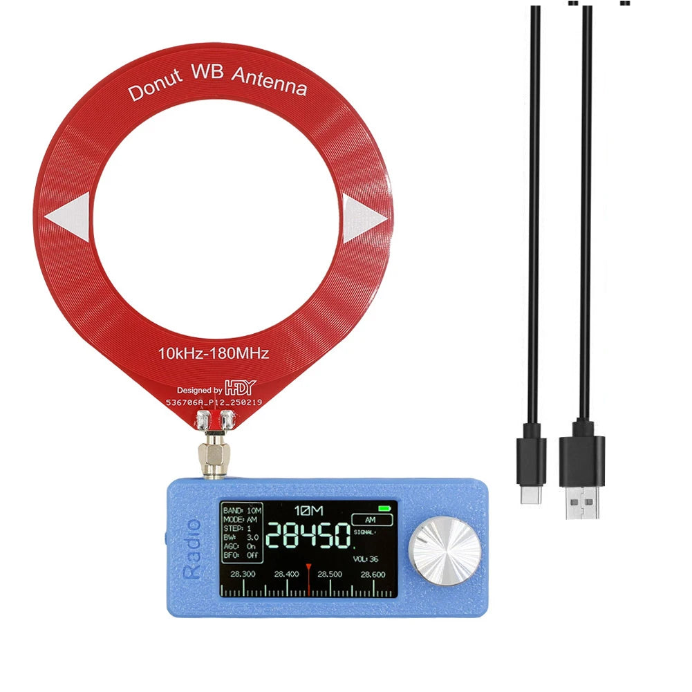 SI4732 0.5-108mhz Portable Radio 1.9inch IPS Screen Pocket Mini Radio LSB USB AM FM FM/AM Radio HF SW MW VHF Radio