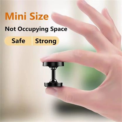 Creative Dual Axis Alloy magnetic car bracket 720 ° rotation Double ball magnetic phone holder for Any model phone
