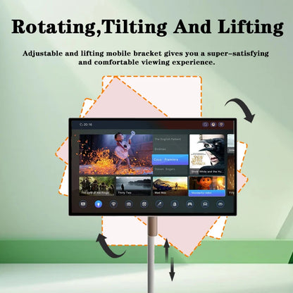 Téléviseur intelligent interactif 24 pouces avec écran tactile, salle de sport et jeux en direct