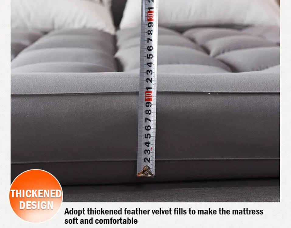 Down soft mattress five-star hotel three-dimensional thickened 10cm mattress student dormitory 0.9m/1.2m soft cushion quilt