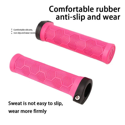 ODI Rubber Bicycle Grips 22mm Set Ergonomic MTB Handlebar Grips for Dirt Pit BMX And Mountain Bike in Purple Brown Pink Black