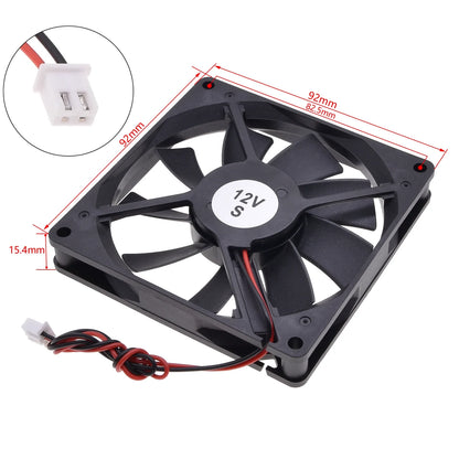 Silent DC12V Brushless Oil Content Cooling fan，for Power Supply Toy Chassis Multiple Sizes Available 2 3 4 5 6 7 8 9CM Silent