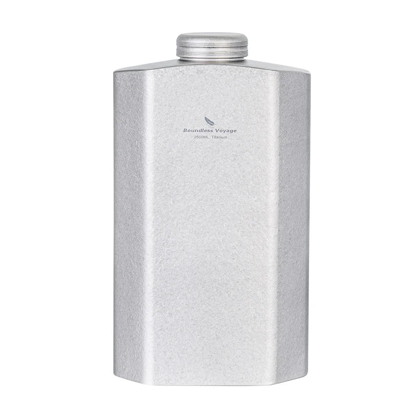 Boundless Voyage Titanium Water Bottle 2.5L/84.55oz Big Capacity Sports Flask Water Jug for Gym, Fitness, Camping Ti3004D