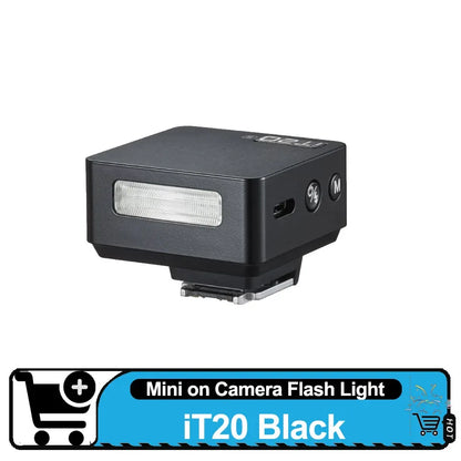 Godox iT20 Mini TTL Auto Camera Flash 1.5S Rapid Recycling Portrable on Camera Flash for Sony Canon Fuji Fuji Ricoh