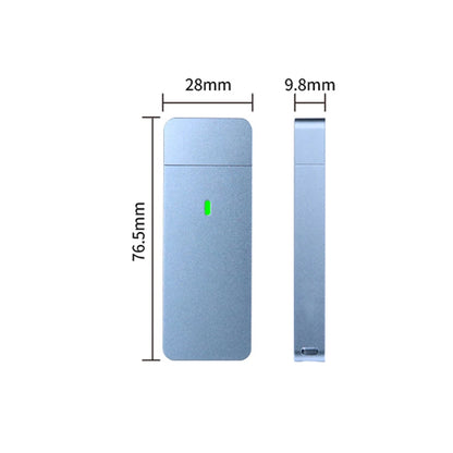 M.2 NVMe SATA Enclosure USB A Plug USB 3.2 10Gbps CNC Aluminum 2230 2242 SSD Case With Magnet Protective Case For Computer PC