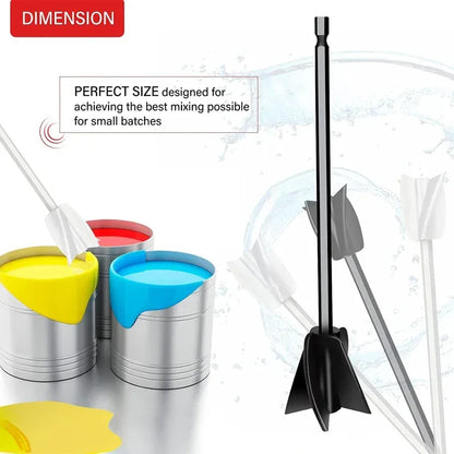 Epoxy Mixer for Drill Paint Resin Mixer Epoxy Stirrers Plastic Resin Mixer for Paint,Concrete,Plaster Reusable Mixer