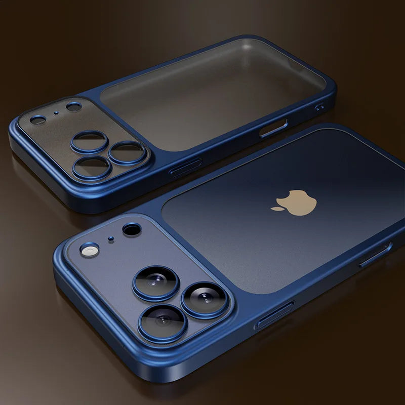 Official Cosmic Orange Plating Frosted Translucent Thin Phone Case For iPhone 17 Pro Max Air Series Bumper Cover for 17 Pro Case