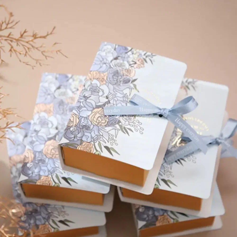 Creative Simple Book Shape Gift Box DIY Valentine's Day Wedding Party Birthday Banquet Baby Shower Candy Chocolate Package Decor