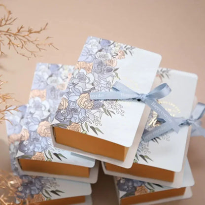 Creative Simple Book Shape Gift Box DIY Valentine's Day Wedding Party Birthday Banquet Baby Shower Candy Chocolate Package Decor