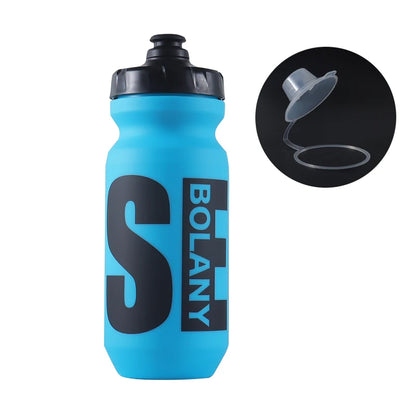 BOLANY 610ML Cycling Bike Water Bottle Bicycle Portable Kettle with Cover Matte Plastic Sports Bottle Outdoor Supplies