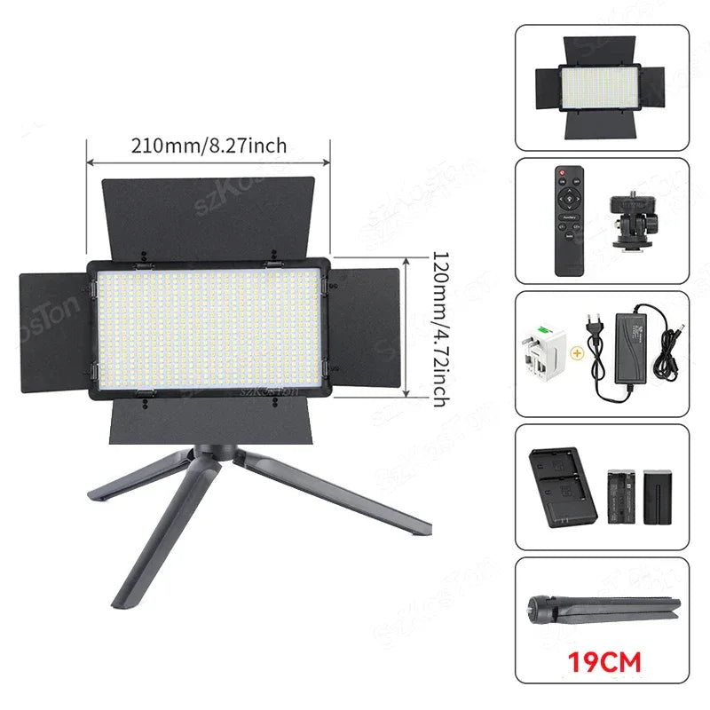 RGB Photography Video LED Fill Light Panel Photo Studio Lamp Kit For Video Recording Shoot Youtube Tiktok Live Streaming Lamp