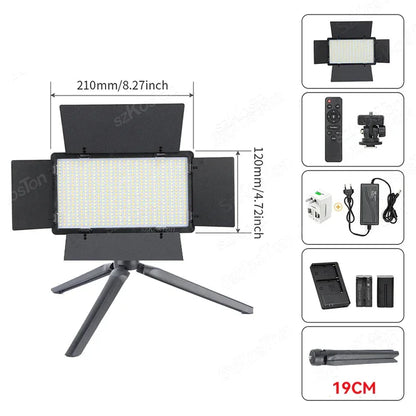 RGB Photography Video LED Fill Light Panel Photo Studio Lamp Kit For Video Recording Shoot Youtube Tiktok Live Streaming Lamp