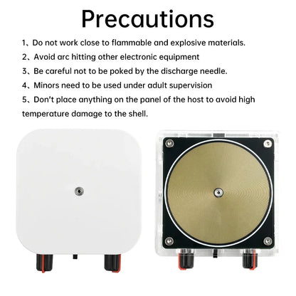AC110-220V Input Dual Mode Music Tesla Coil Palm Tesla Coil High Frequency Voltage Pulse arc Generator  Artificial Lightning