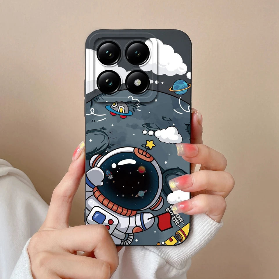 For Xiaomi 14T 14T Pro Cases Cartoon Astronaut Protective Durable Fashion Simplicity Soft Phone Cover For Xiaomi14T 14TPro Coque