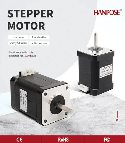 Free shipping 4 lead nema17 70N.cm 1.7A 17HS6401S-0.9 degrees 42 motor 42BYGH stepper motor for 3D printer monitoring equipment