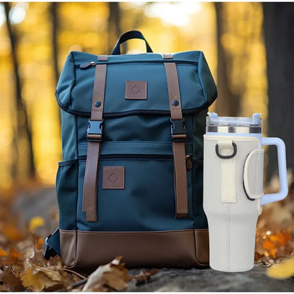 Adjustable Shoulder Strap Carrier Bag for 40oz Stanley Water Cup Foldable Portable Water Bottle Thermos Bag Cup Sleeve