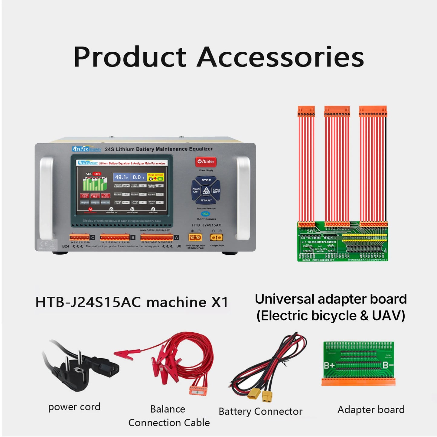Heltec 2s-24s 32S battery automatic equalizer 4A7A Electric vehicle/Car Battery voltage balance 32s WIFI 25A Repair equipment