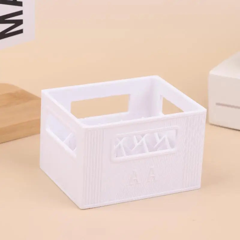 3D Printed Beer Crate Style Battery Storage Case No. 5 Aa No. 7 Aaa Battery Basket Stackable Batteries Storage Box Home Decor