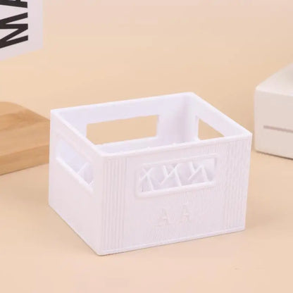 3D Printed Beer Crate Style Battery Storage Case No. 5 Aa No. 7 Aaa Battery Basket Stackable Batteries Storage Box Home Decor