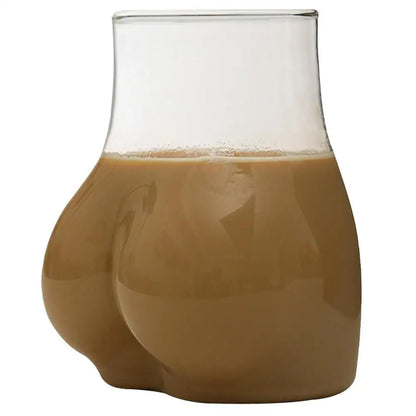 1pc Butt Drinking Cups 450ml Transparent Borosilicate Glass Coffee Mug Funny Coffee Mug Glass Women Body Ass Cup Milk Water Mugs