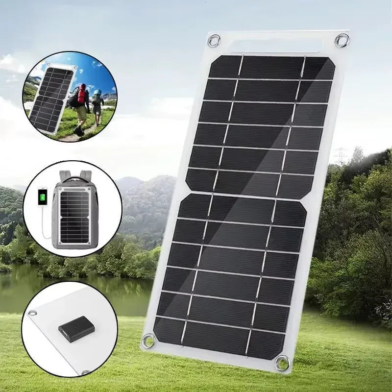 Portable Solar Panel With USB for Outdoor Hiking Camping Mobile Phone Battery Charging Bank Charging Panel