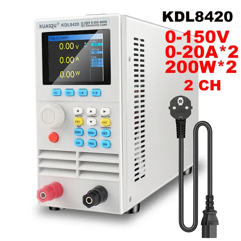 Programmable DC Electronic Load 150V 40A 400W Digital Battery Capacity Tester Electronic Load Meter Aging Instrument ET5410A+