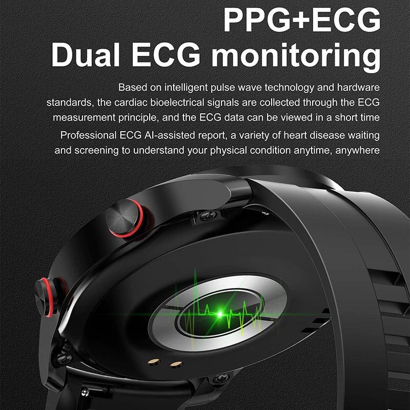 2024 New Bluetooth Call Smart Watch Men Waterproof Sport Fitness Tracker Weather Display Man Smartwatch Para Android IOS Watch