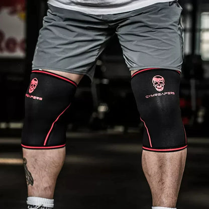 7mm Knee Pads Fitness Squatting Sports Protective Elasticity Hard Pulling Powerlifting Training Bodybuilding Knee Protector