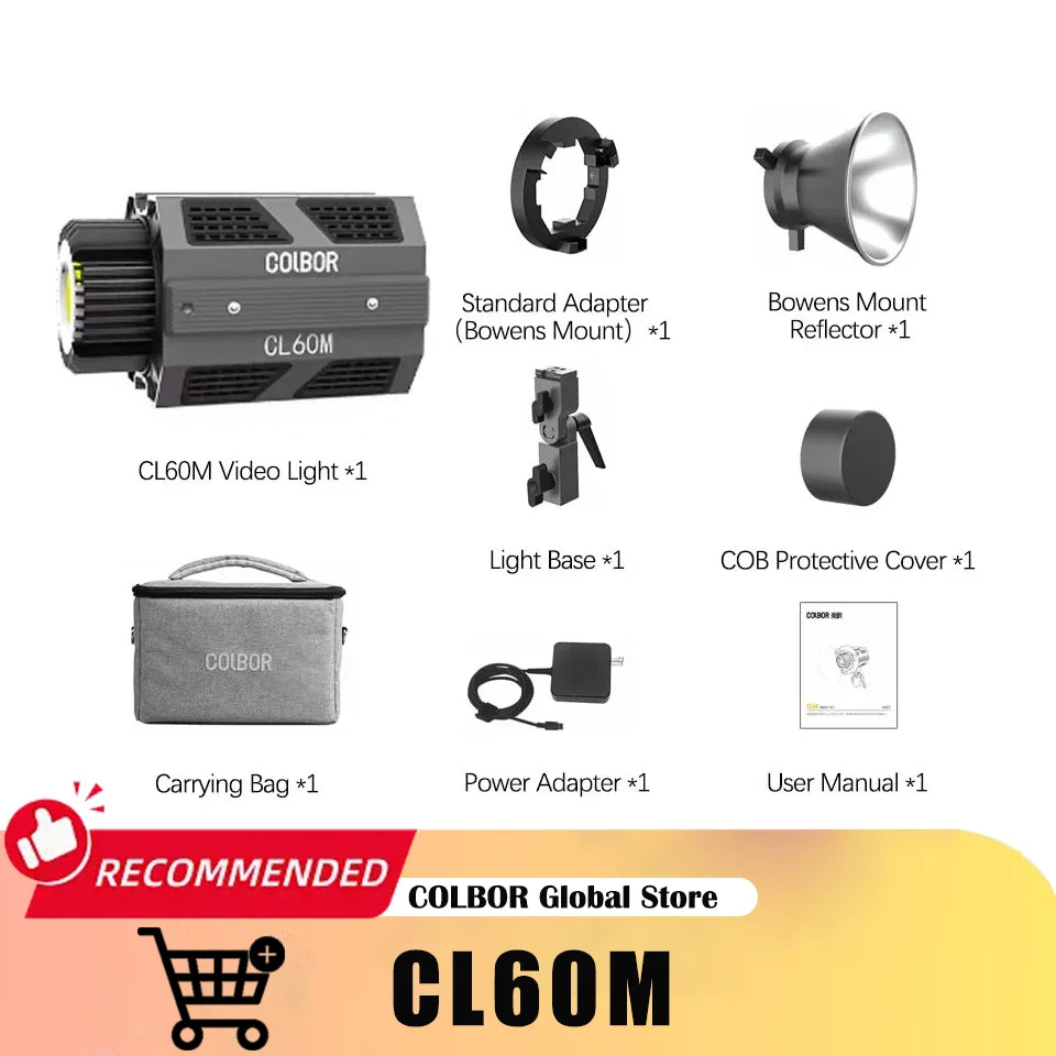 COLBOR CL60 CL60R Photography Fill Lighting Protable Video Light Tiktok Youtube Lamp with APP Control