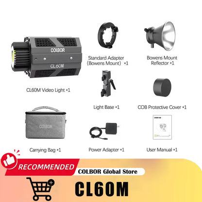 COLBOR CL60 CL60R Photography Fill Lighting Protable Video Light Tiktok Youtube Lamp with APP Control