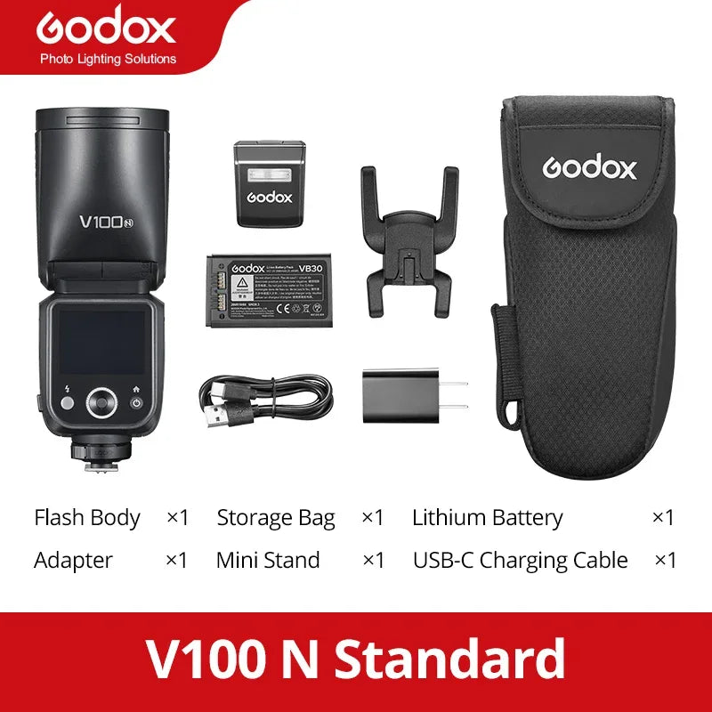 Godox AD II Series Out-door TTL Flash AD100/200/300/400/600PROII For Nikon Canon Sony Fuji Olympus LED Modeling Lamp
