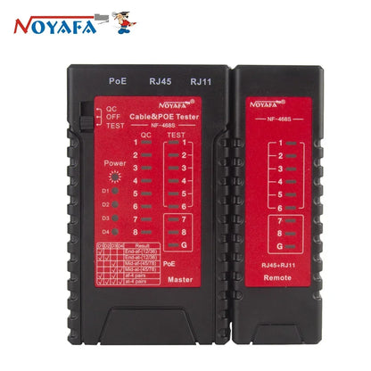 NOYAFA NF-468S Network Cable Tester RJ11 RJ45 Wire Detector Cat5 Cat6 Cable/Wire Continuity Detectors Fault Point Tester