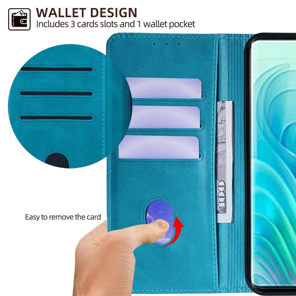 Business Magnetic Phone Case for Tecno Spark 20 10 Pro 20C 10C 8C Spark GO 2024 Pop 8 Pro Leather Wallet Case Flip Cover