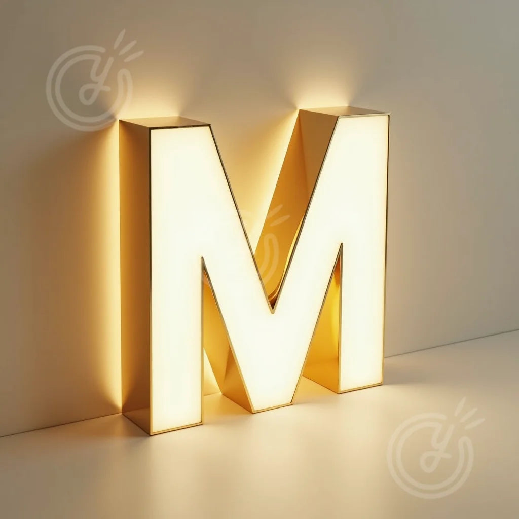 Custom Made LED 3D Sign Metal Backlit Letters for Outdoor Business Storefront Waterproof Advertising Display