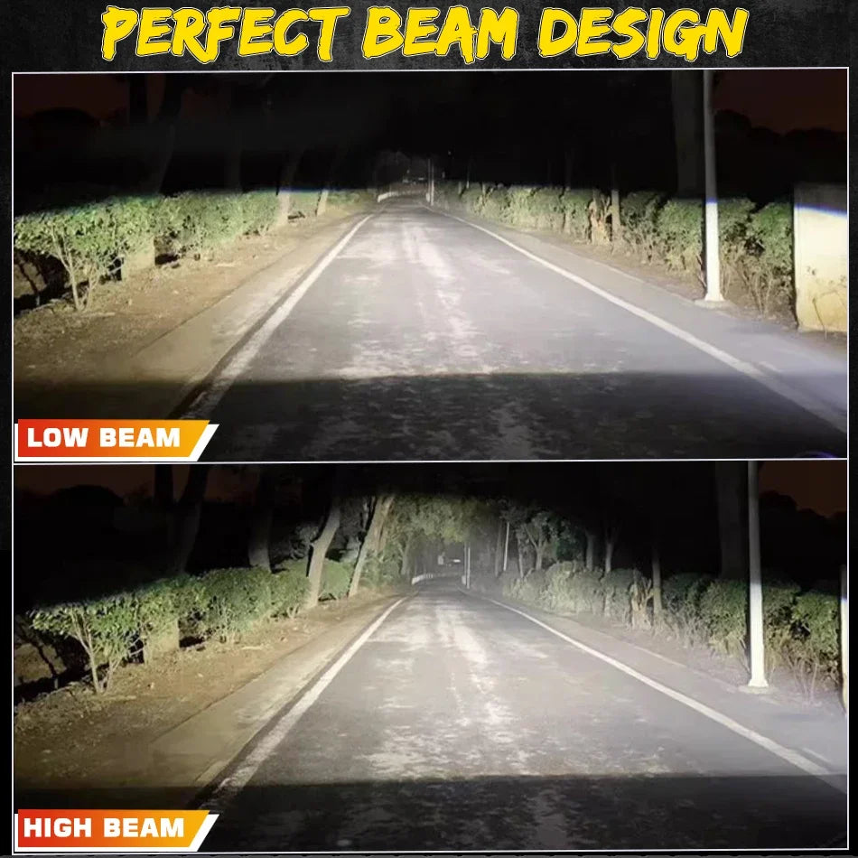 2pcs 3.0 Inch Bi Led Projector Lens Halo Light H4 H7 H1 9005 9006 Car Headlights Bulb Angel Eyes High Low Beam LED LHD RHD 6000K