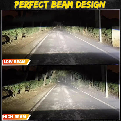 2pcs 3.0 Inch Bi Led Projector Lens Halo Light H4 H7 H1 9005 9006 Car Headlights Bulb Angel Eyes High Low Beam LED LHD RHD 6000K