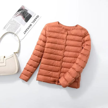 Light Down Coat Spring Autumn Warm Women White Duck Down Slim Jackets Female Fashion Ultra Lightweight Packable Puffer Coats