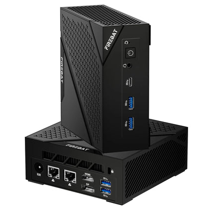 FIREBAT MINI PC AM02 AMD Ryzen 5 6600H 16GB DDR5 RAM 512GB SSD WIFI6 BT5.2 Windows11 Portable Desktop Computer Network port HDMI