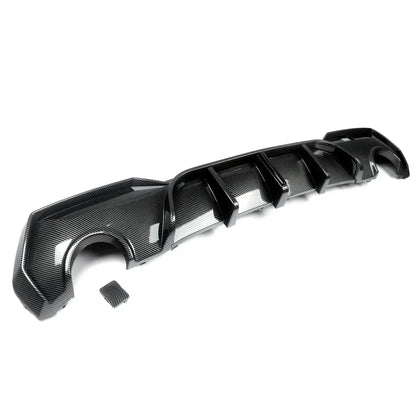 Magickit Rear Diffuser For BMW G22 G23 420i 430i 440i M Sport w/ LED 2020+ Carbon Look Rear Bumper Diffuser