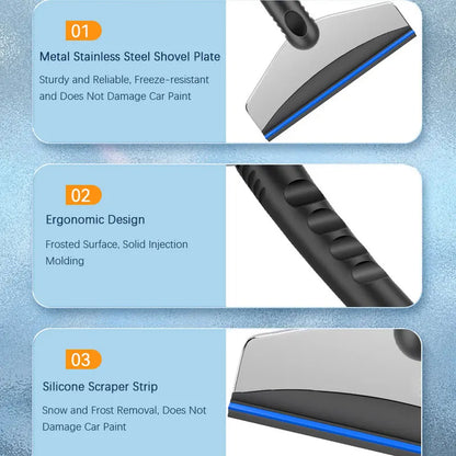 Car Snow Shovel Ice Scraper Snow Removal Shovel Multifunction Winter Windshield Window Snow Clean Scraping Tool Auto Ice Breaker