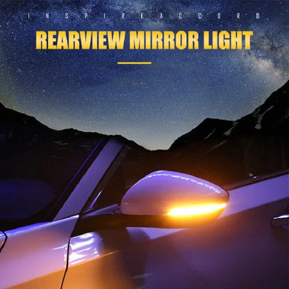 Car Rearview Mirror Indicator Lamp DRL Streamer Strip Flowing Turn Signal Lamp LED Car Light Source Turn Signals For Cars