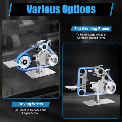 Multi-function Desktop Belt Machine,with Brushless Motor 762x25MM Belt Sander  Sharpener Polishing Grinding Machine