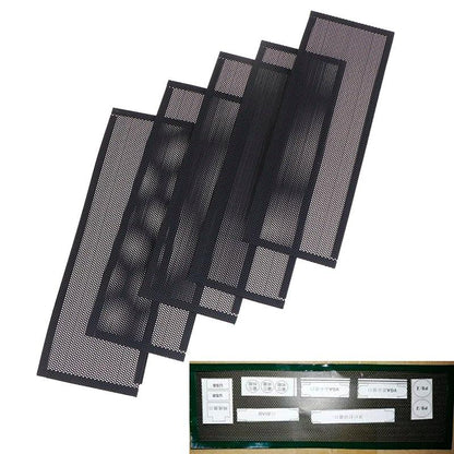 5 Set Universal DIY Shield backplane PVC Dust Filter For Computer Cooling Fan Shield Back Plate Chassis Bracket of Motherboard