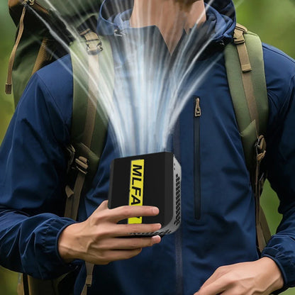 Waist Clip Fan Portable Mini Hanging Neck Fan USB Rechargeable Fan Small Outdoor Camping Waist Fan with 10000mAh Power Bank