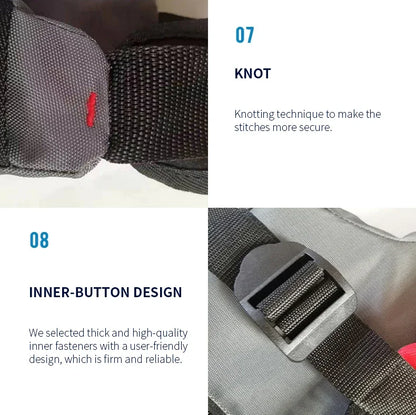 High Buoyancy Fishing Vest Adjustable Safety Life Jacket for Outdoor Boating and Fishing Gear Men Women Water Sports Vest