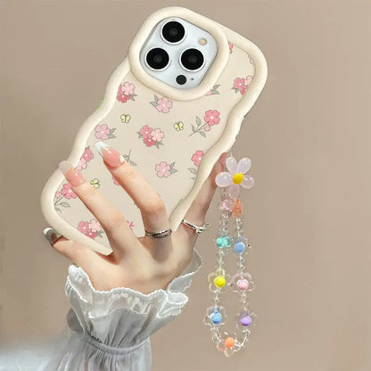 INS Flower Chain Phone Case For Huawei P40 Lite Nova 3i Y70 Honor 90 Lite X8 X6 X9A X7A X8A X7B X8B X9B Soft Silicone Cover