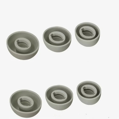 6PCS In-Ear Earcaps For JBL Tour Pro 2 Earphone Silicone Case Covers Cap Replacement Tips Earbuds Eartips Ear pads Grey/BlacK
